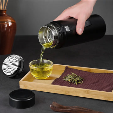 1L Stainless Steel Thermal Water Bottle - Keep Hot & Cold